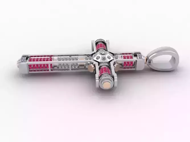 Rotation motion Cross Pendants