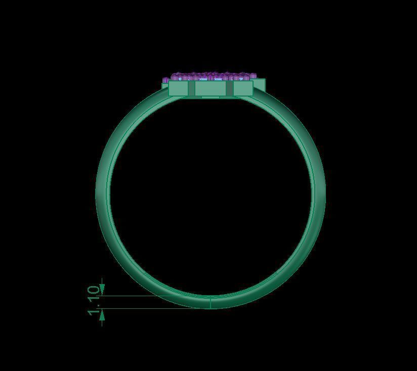 Alphabet Rings 3D print model_4