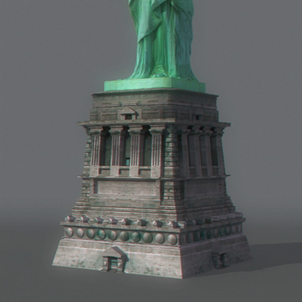 Statue of Liberty 3D model_2