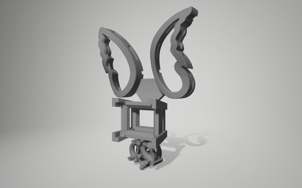 Angel pendant 3D print model_7
