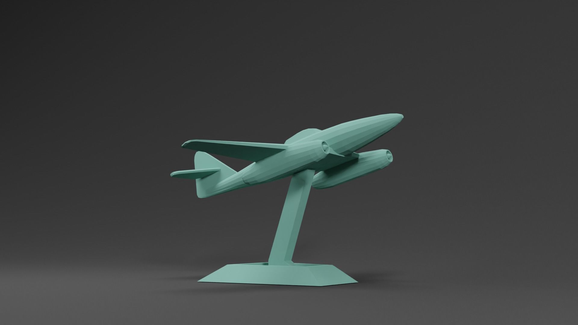 Me 262 Plane  3D print model_3