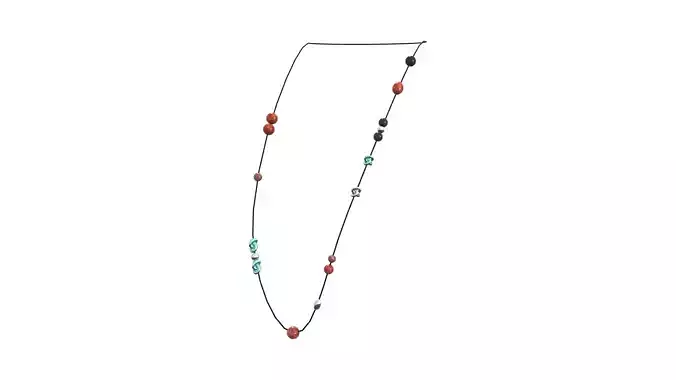 Long Necklace with Beads