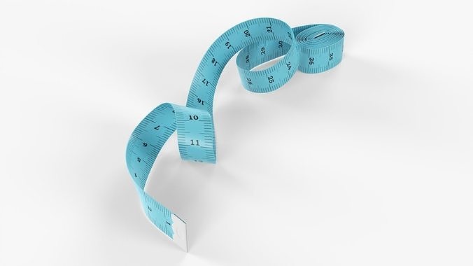 Tailor measuring tape 01 3D model