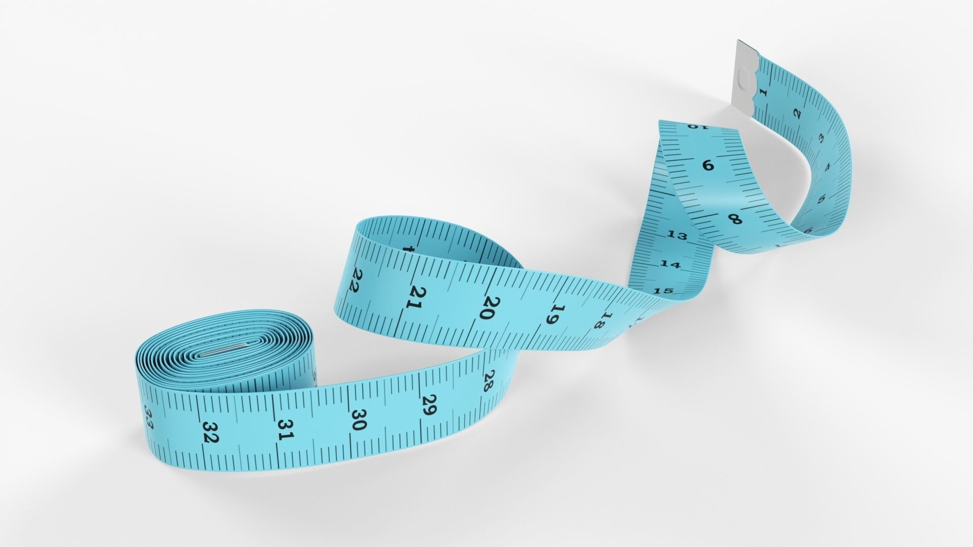 Tailor measuring tape 01 3D model_1
