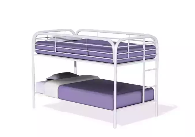 Bunker Bed Low-poly 3D model