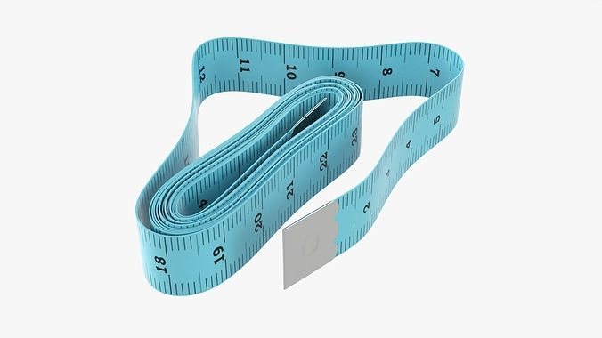 Tailor measuring tape 03 3D model