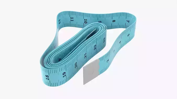 Tailor measuring tape 03 3D model