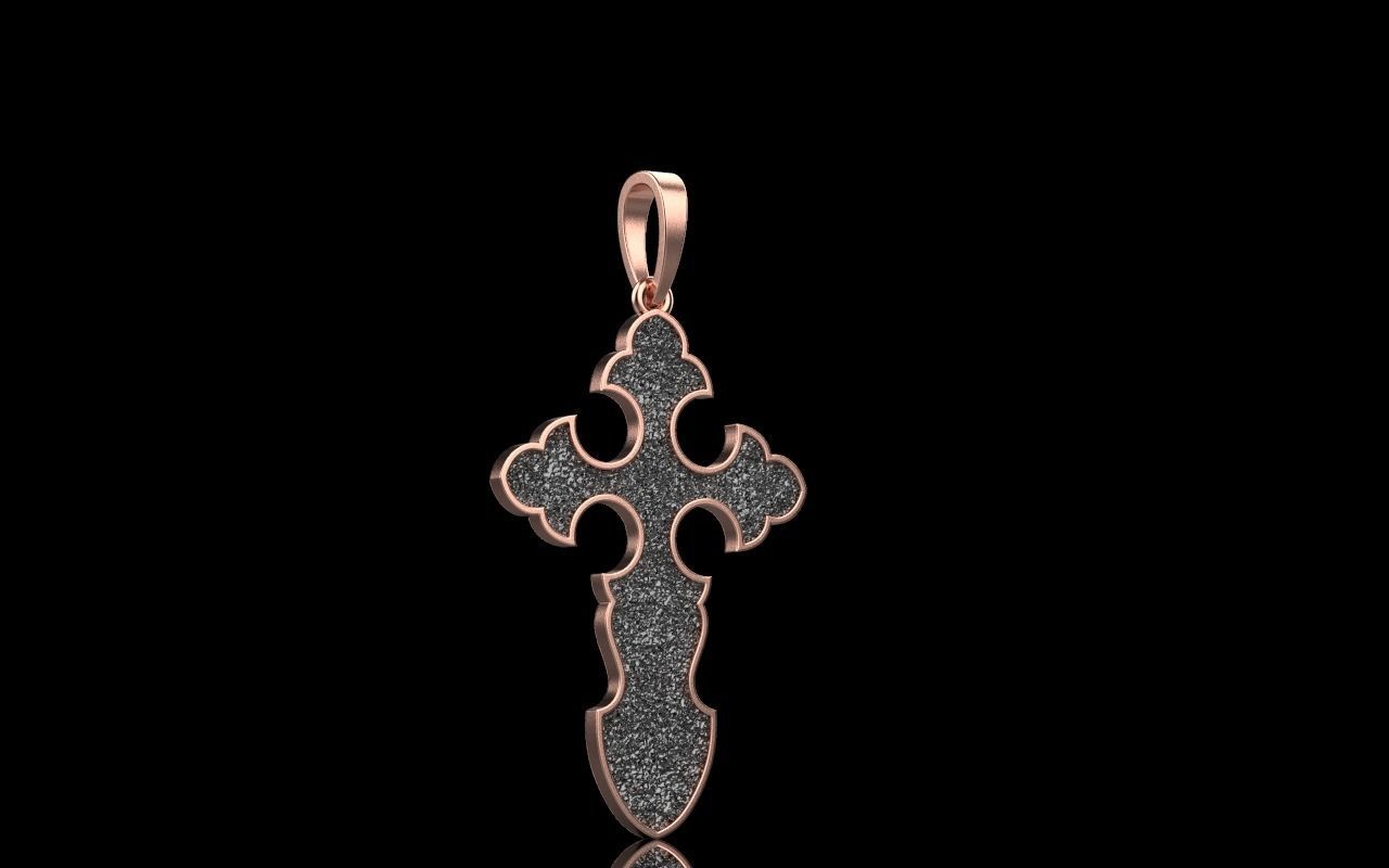 nice Cross 3 cross in files enamel ornament 3D print model_39