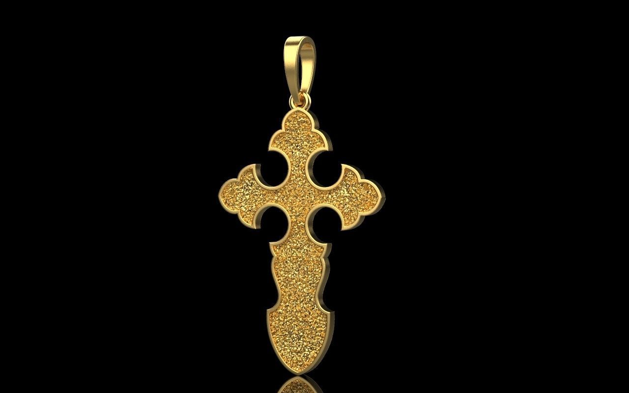 nice Cross 3 cross in files enamel ornament 3D print model_31