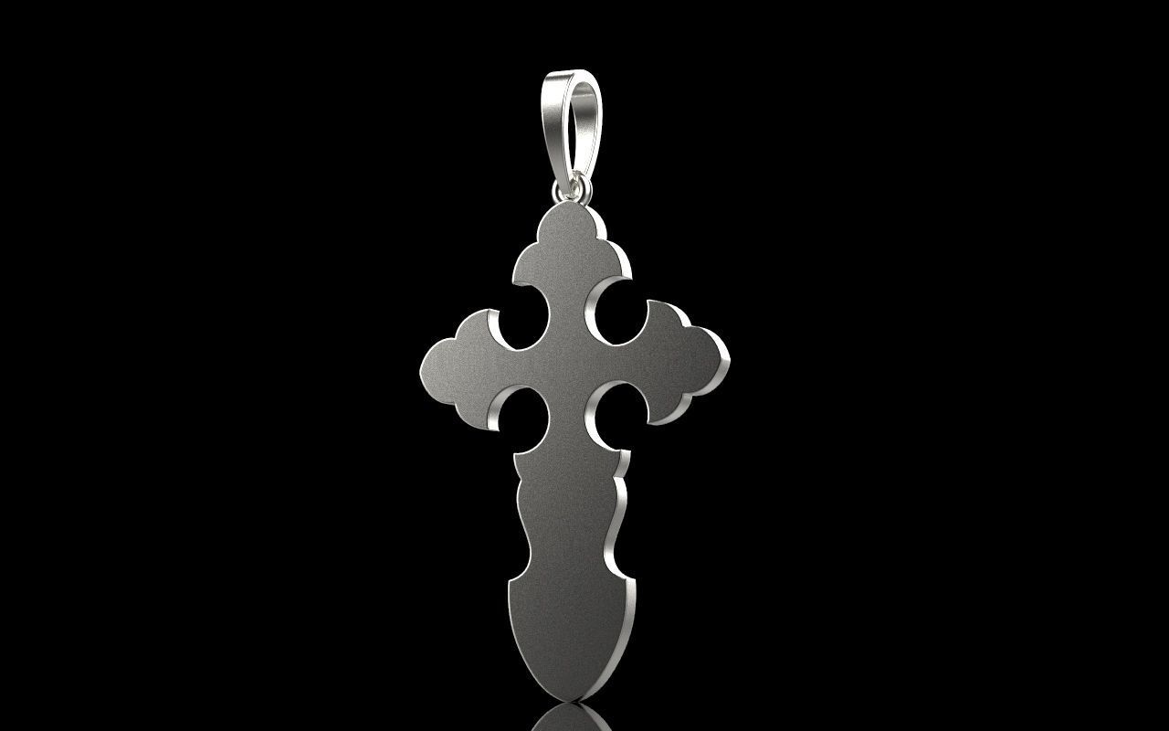 nice Cross 3 cross in files enamel ornament 3D print model_22