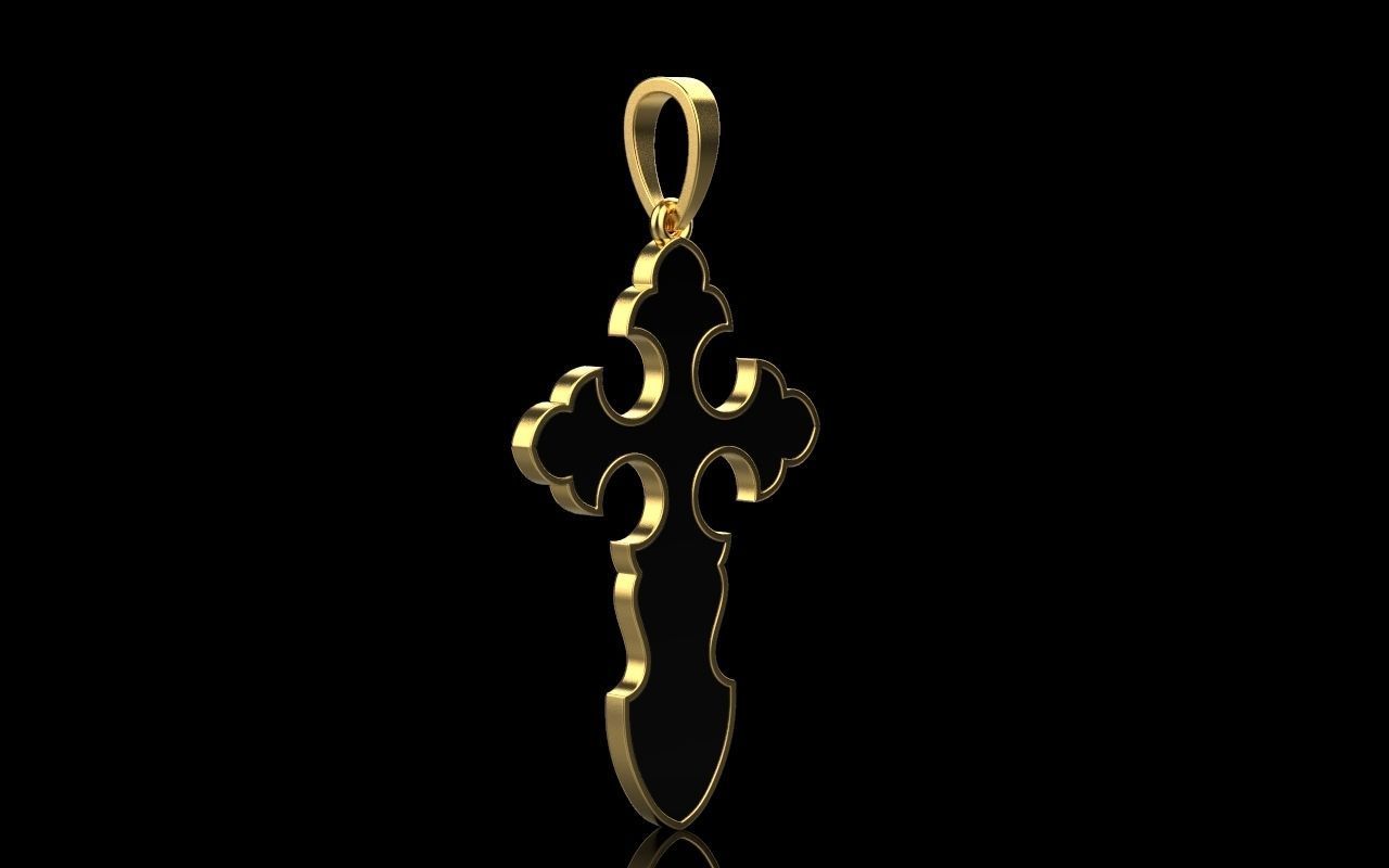 nice Cross 3 cross in files enamel ornament 3D print model_18
