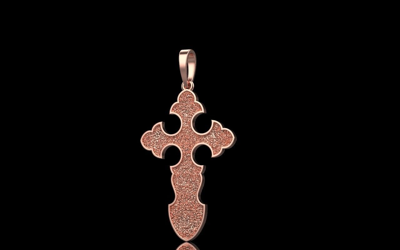 nice Cross 3 cross in files enamel ornament 3D print model_37