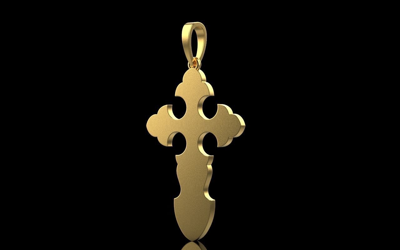 nice Cross 3 cross in files enamel ornament 3D print model_16