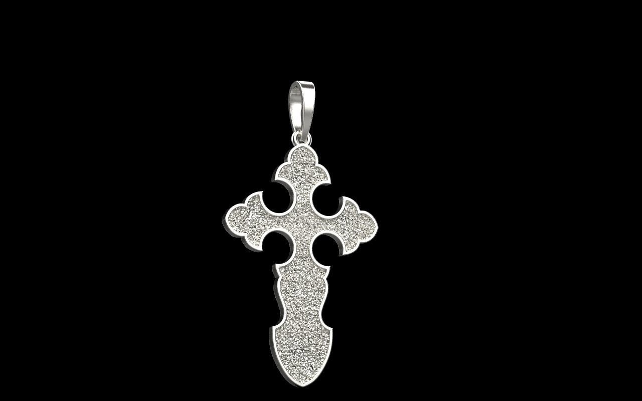 nice Cross 3 cross in files enamel ornament 3D print model_35