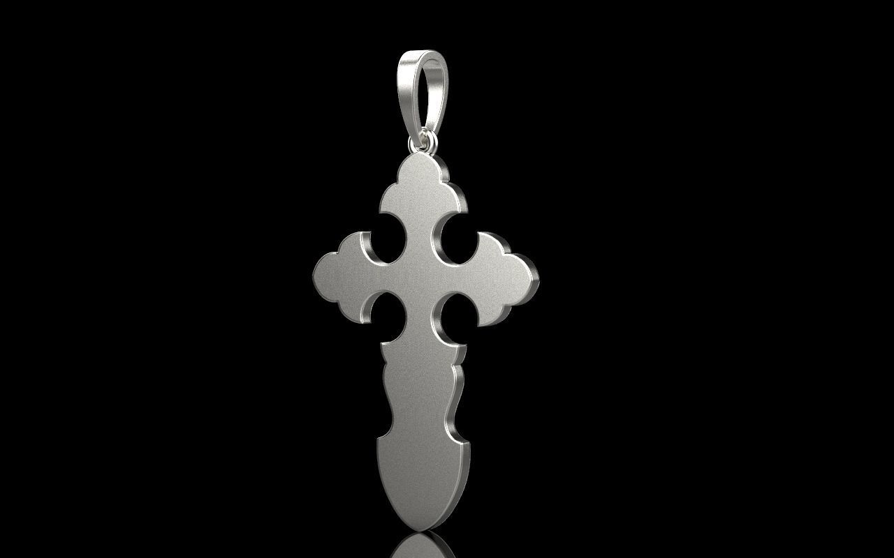 nice Cross 3 cross in files enamel ornament 3D print model_44