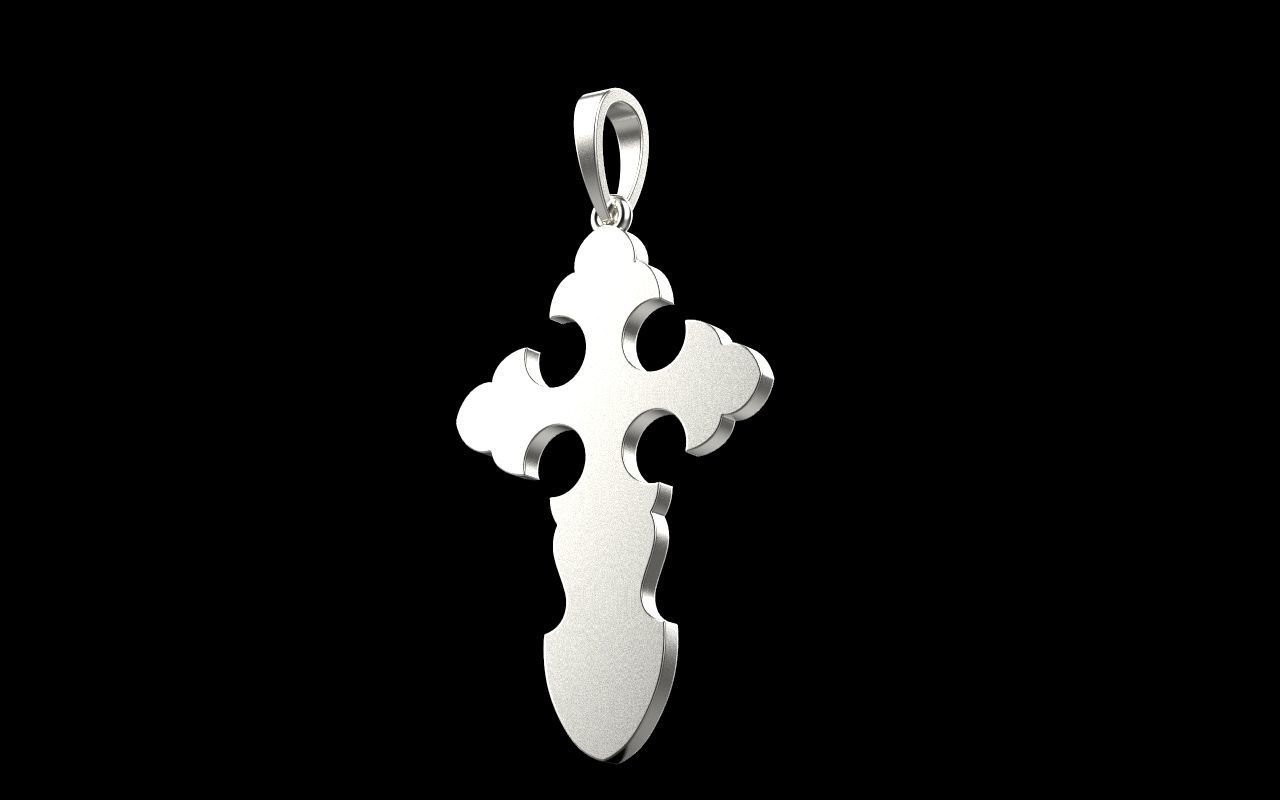 nice Cross 3 cross in files enamel ornament 3D print model_33