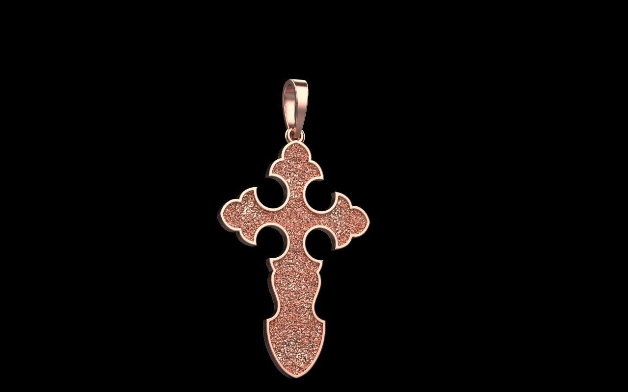 nice Cross 3 cross in files enamel ornament 3D print model_36