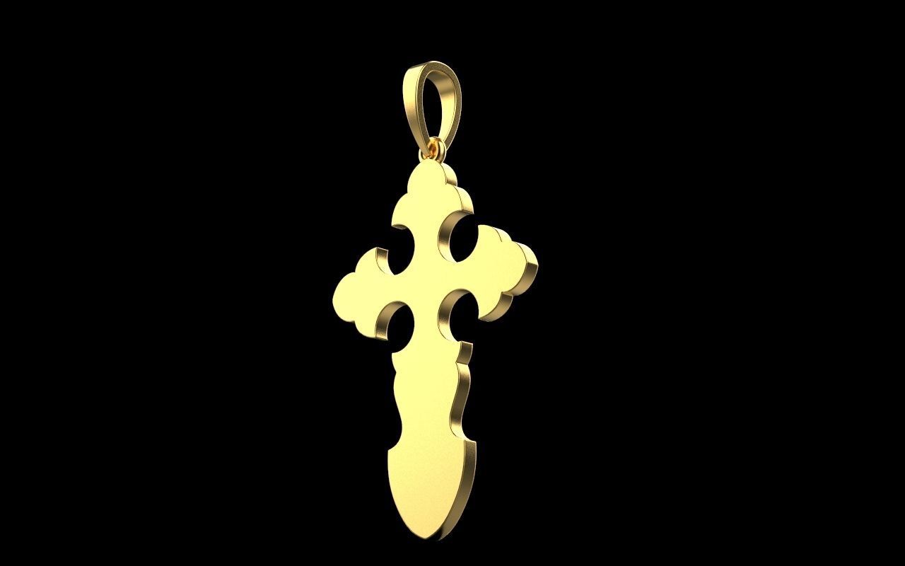 nice Cross 3 cross in files enamel ornament 3D print model_32