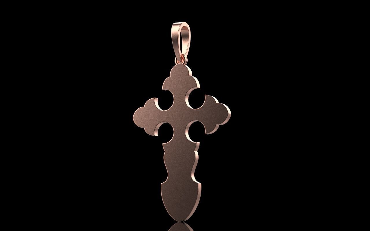 nice Cross 3 cross in files enamel ornament 3D print model_21