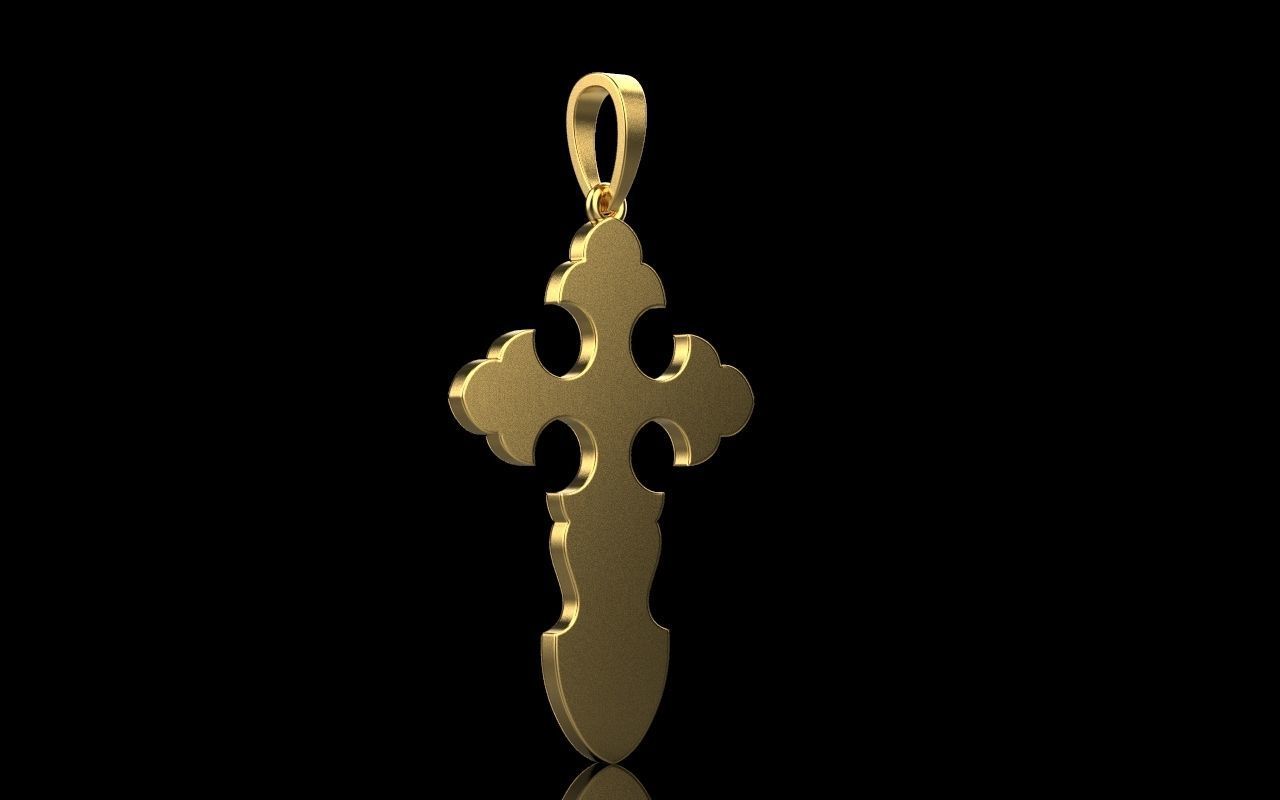 nice Cross 3 cross in files enamel ornament 3D print model_46