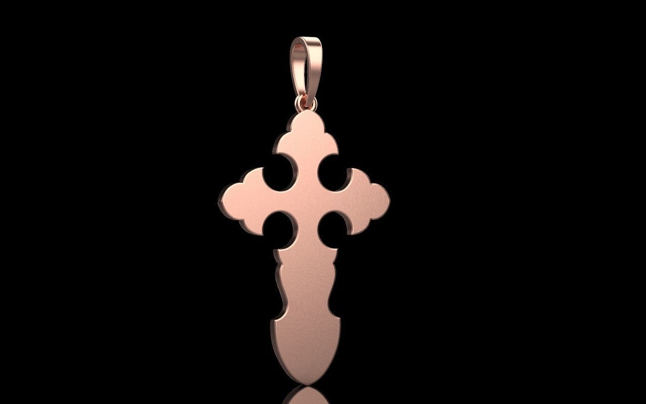 nice Cross 3 cross in files enamel ornament 3D print model_49