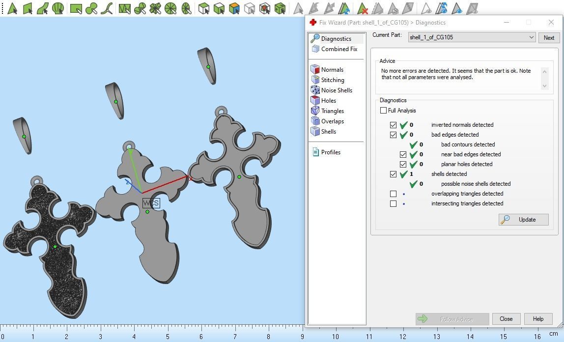 nice Cross 3 cross in files enamel ornament 3D print model_3