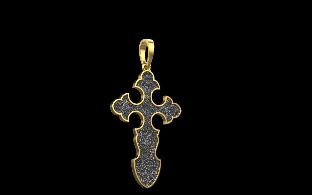 nice Cross 3 cross in files enamel ornament 3D print model_42