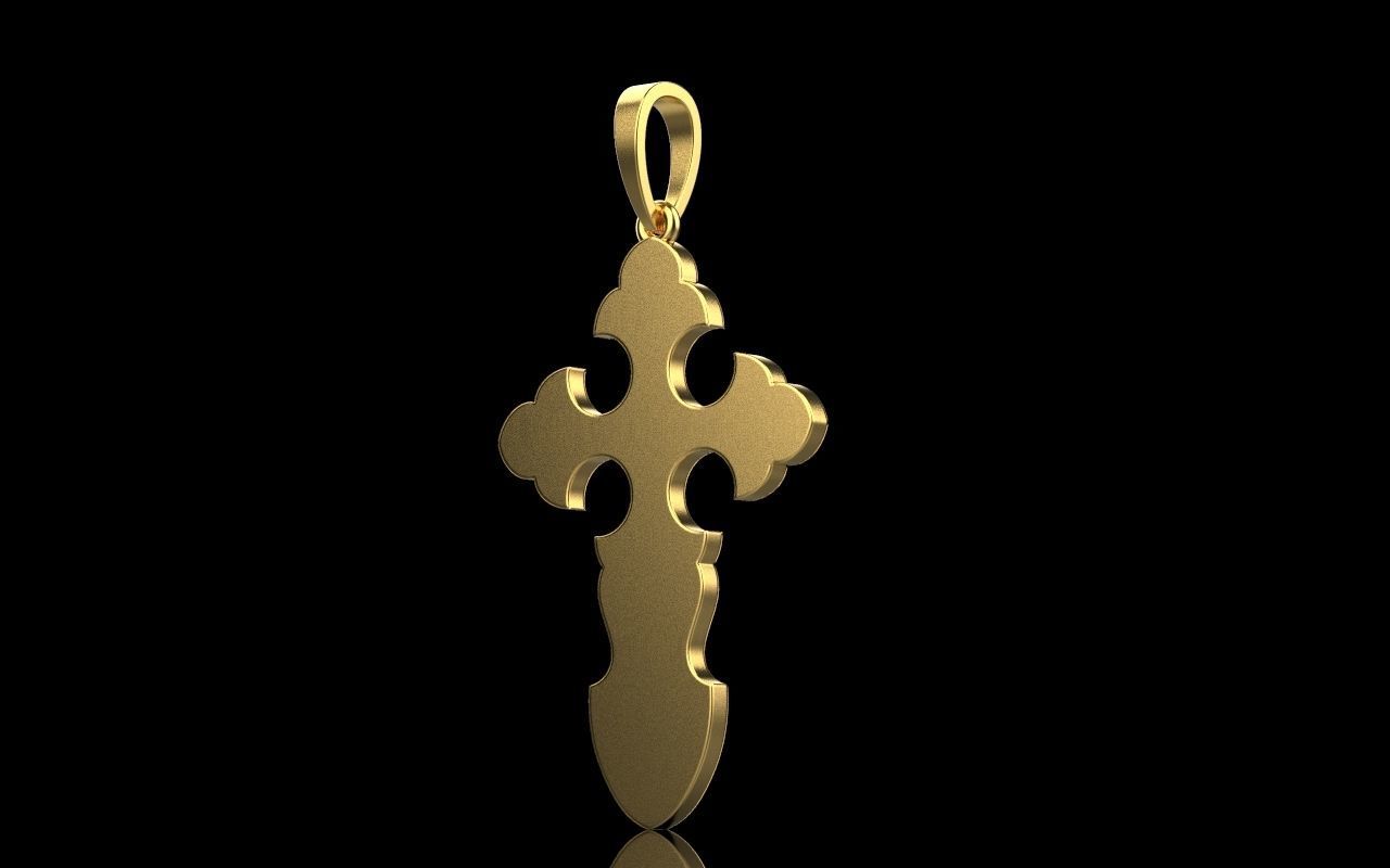 nice Cross 3 cross in files enamel ornament 3D print model_47