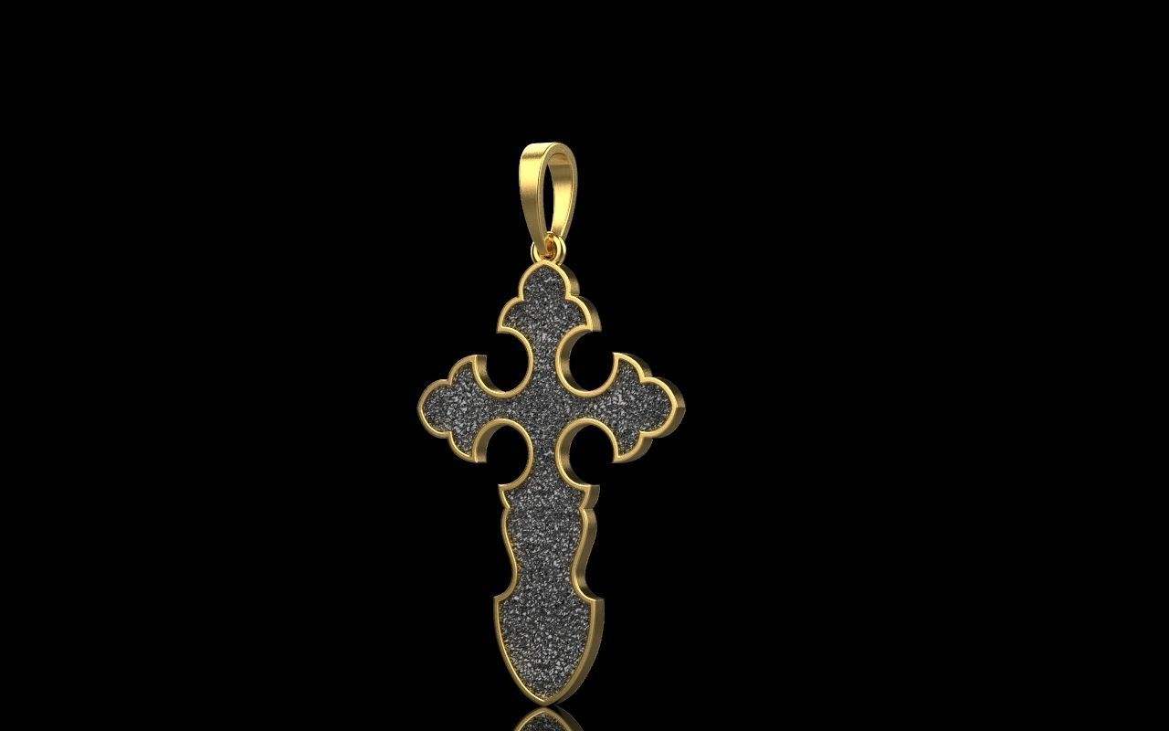 nice Cross 3 cross in files enamel ornament 3D print model_41