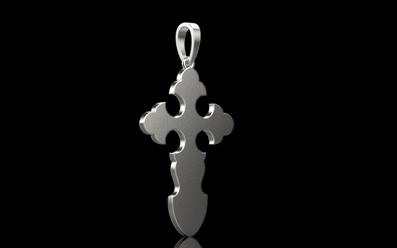 nice Cross 3 cross in files enamel ornament 3D print model_45