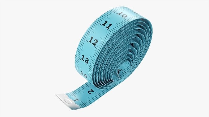 Tailor measuring tape 04 3D model