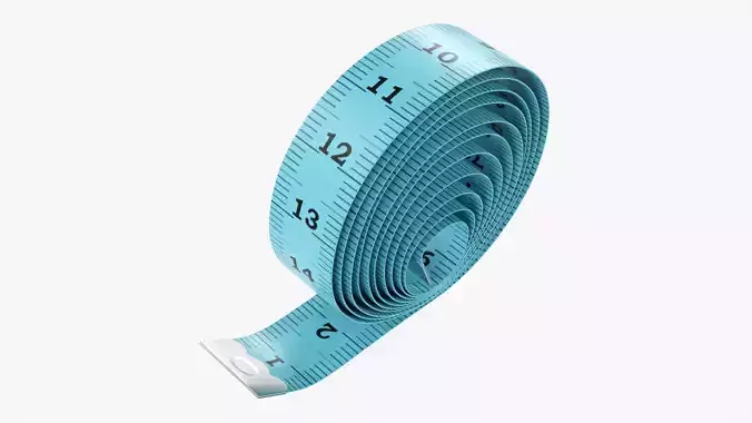 Tailor measuring tape 04 3D model