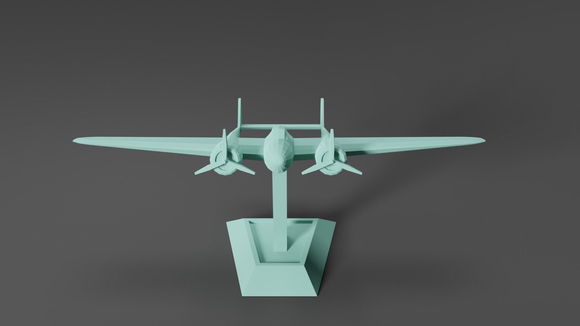 Fokker G-1 Plane  3D print model_5