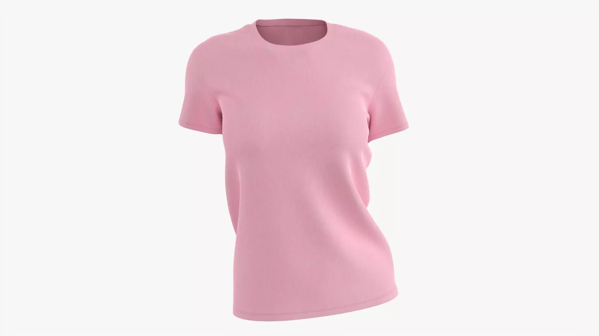 Womens t-shirt short sleeve 01 V2 3D model