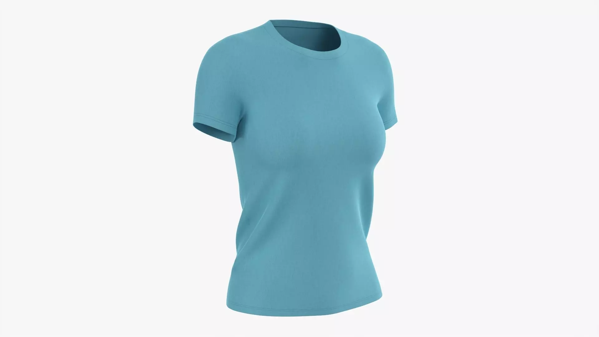 Women t-shirt short sleeve 02 V2 3D model