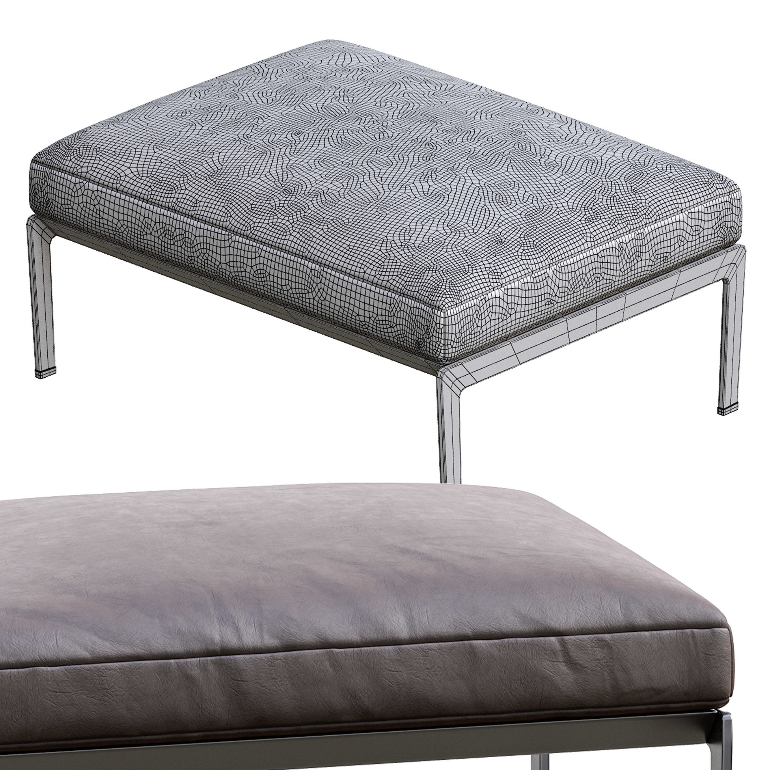 Lifesteel Pouf By Flexform 3D model_4