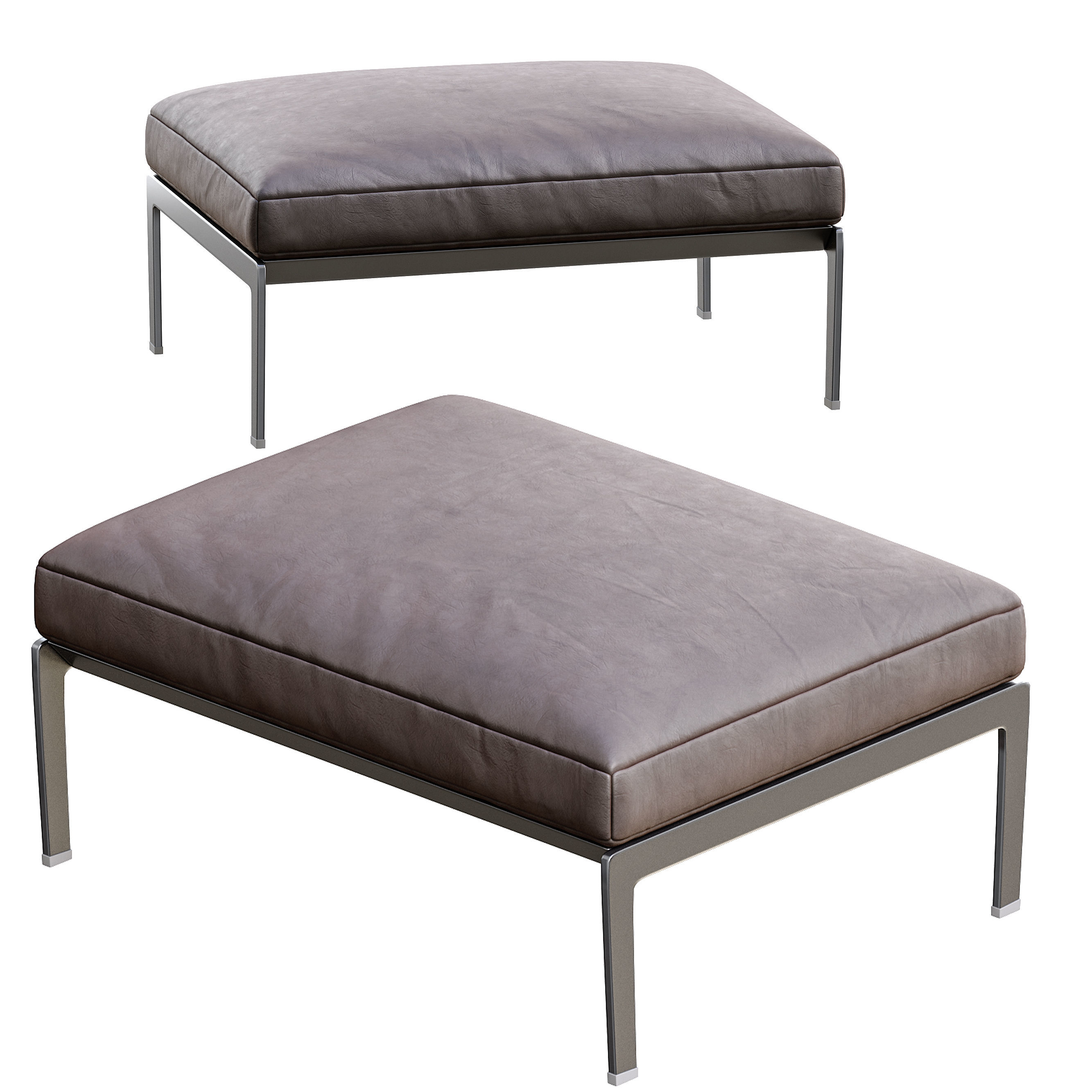 Lifesteel Pouf By Flexform 3D model_1