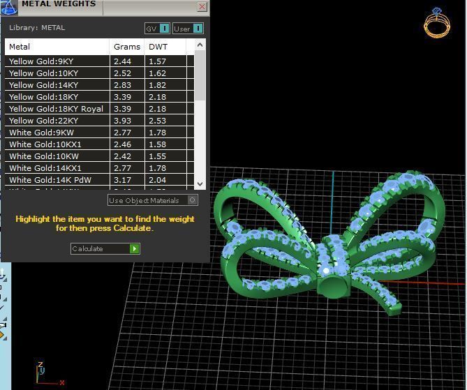 Bow tie Earring 3D print model_11
