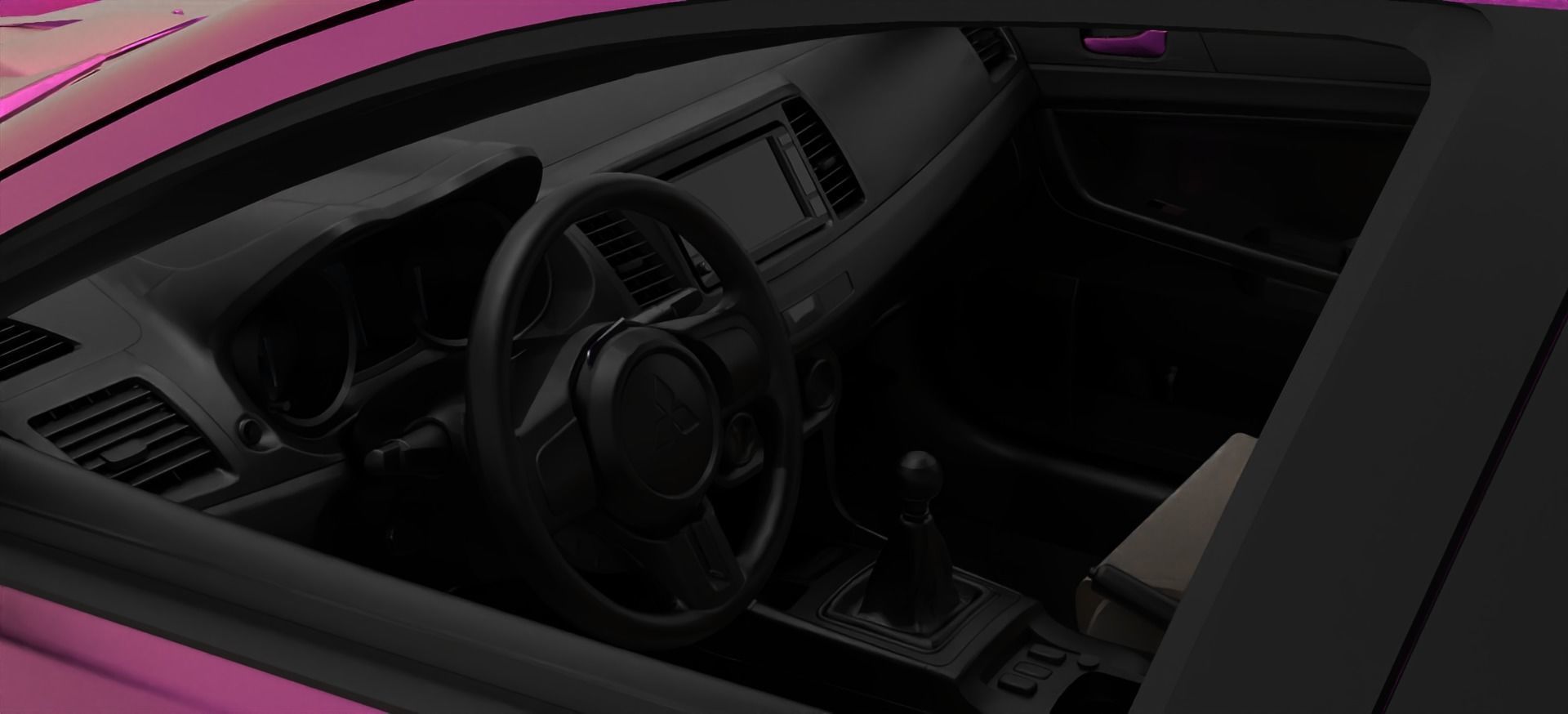 Mitsubishi Lancer Evolution Free low-poly 3D model_5