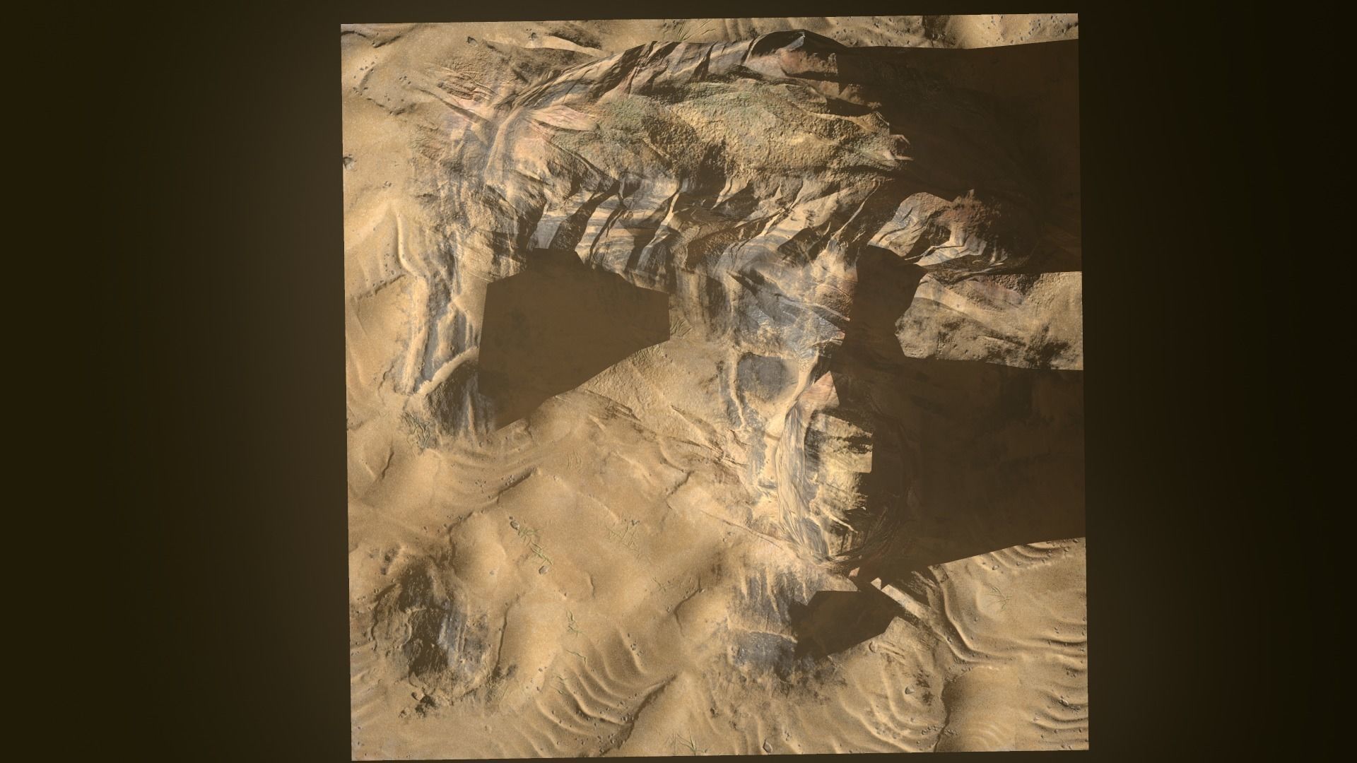 Terrain 03 Low-poly 3D model_2