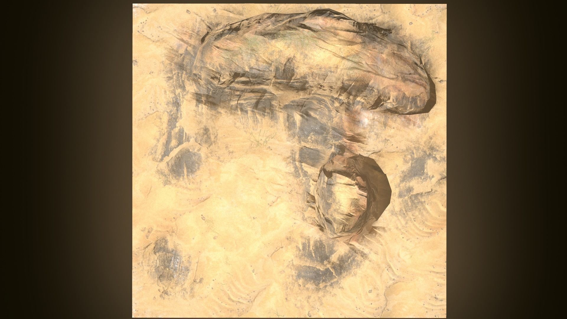 Terrain 03 Low-poly 3D model_1