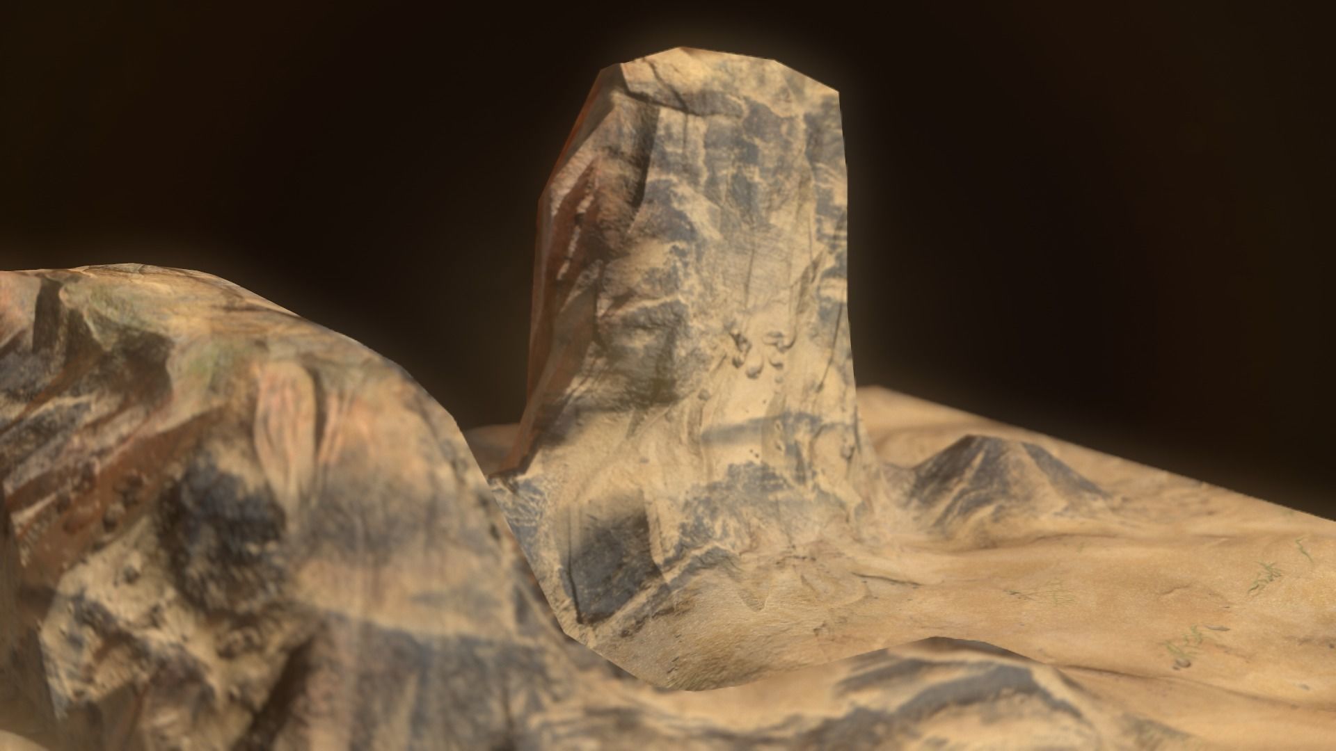 Terrain 03 Low-poly 3D model_4