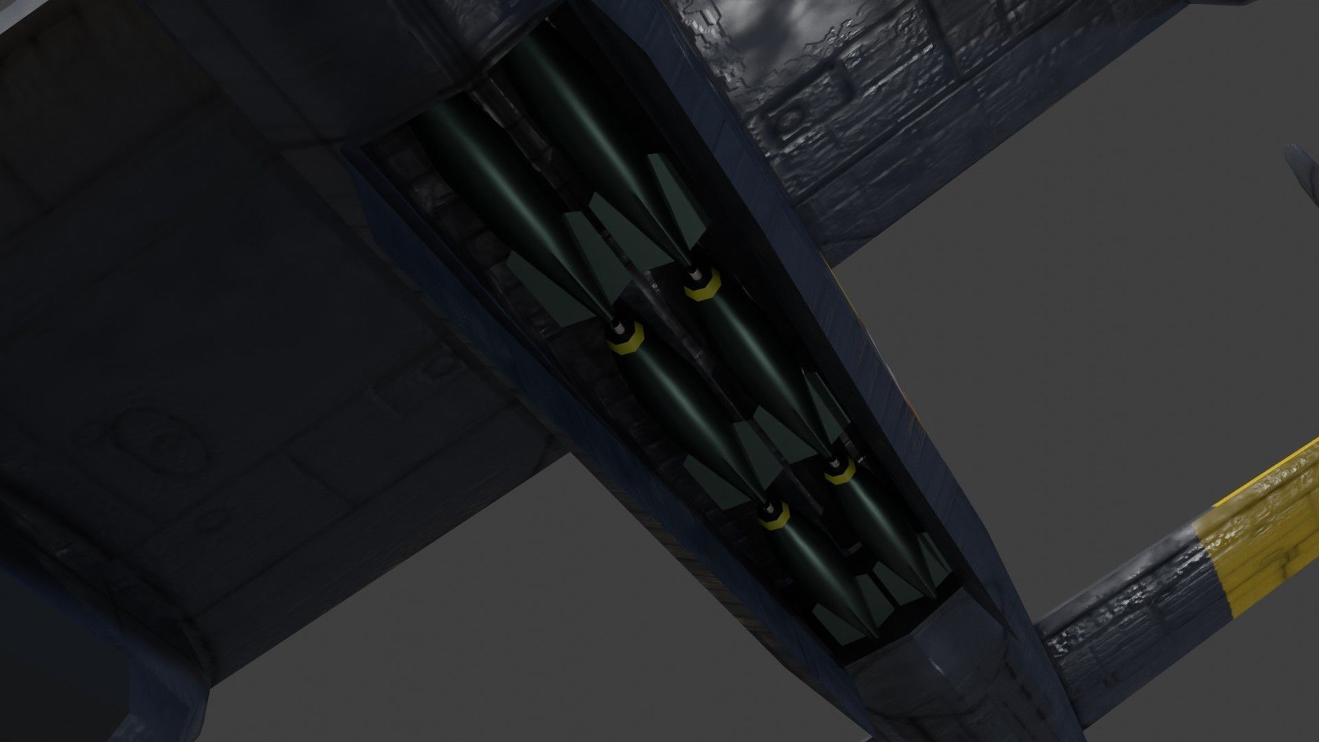 Avro Lancaster WW2 bomber Low-poly 3D model_16