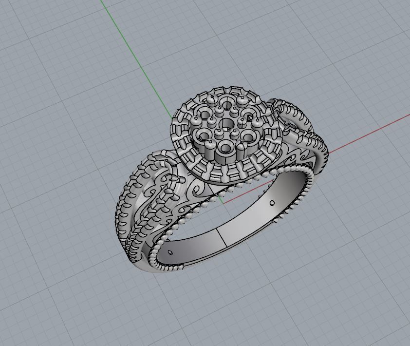 Ring and Earrings 160 3D print model_6