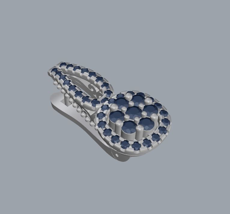 Ring and Earrings 160 3D print model_9
