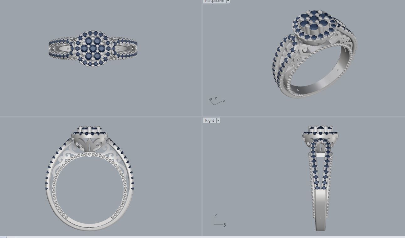 Ring and Earrings 160 3D print model_14