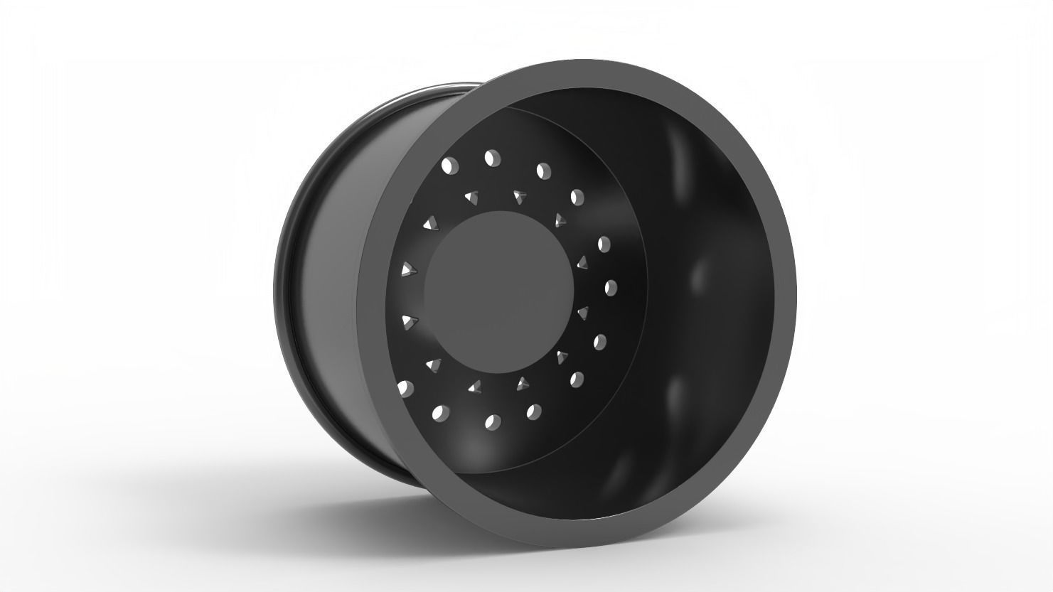 black rhino wheel rim model 3D print model_5