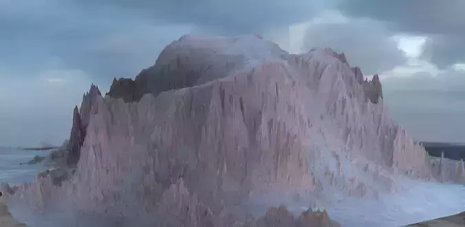 Mountain cliff 3D model