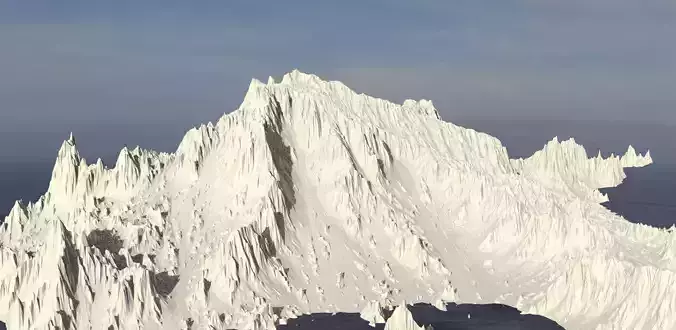 Cliffs mountain sharp prehistoric  3D model