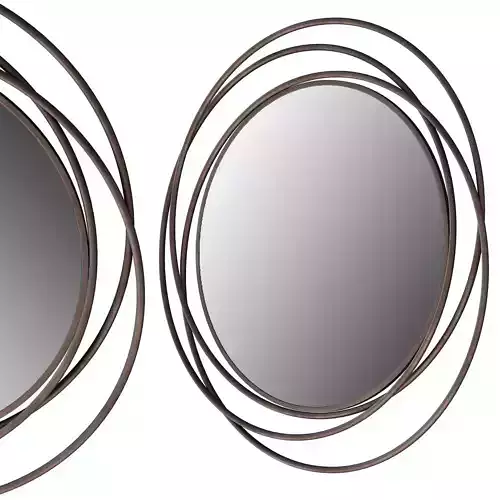 025 Husby Accent Mirror by Ivy Bronx Helios Rose